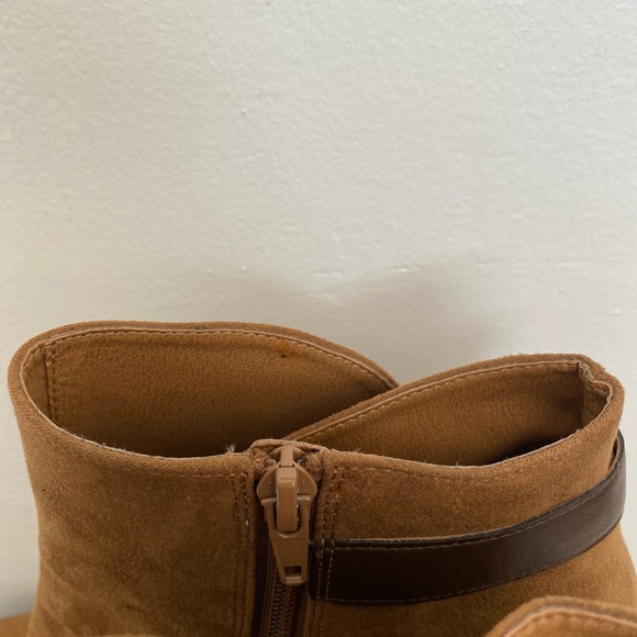 Abound Brown Suede Ankle Heeled Boot - Picture 4 of 5